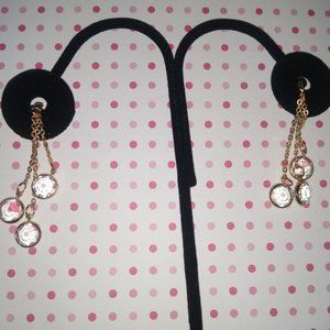 Surgical Steel Gold Drop Earrings NEW
